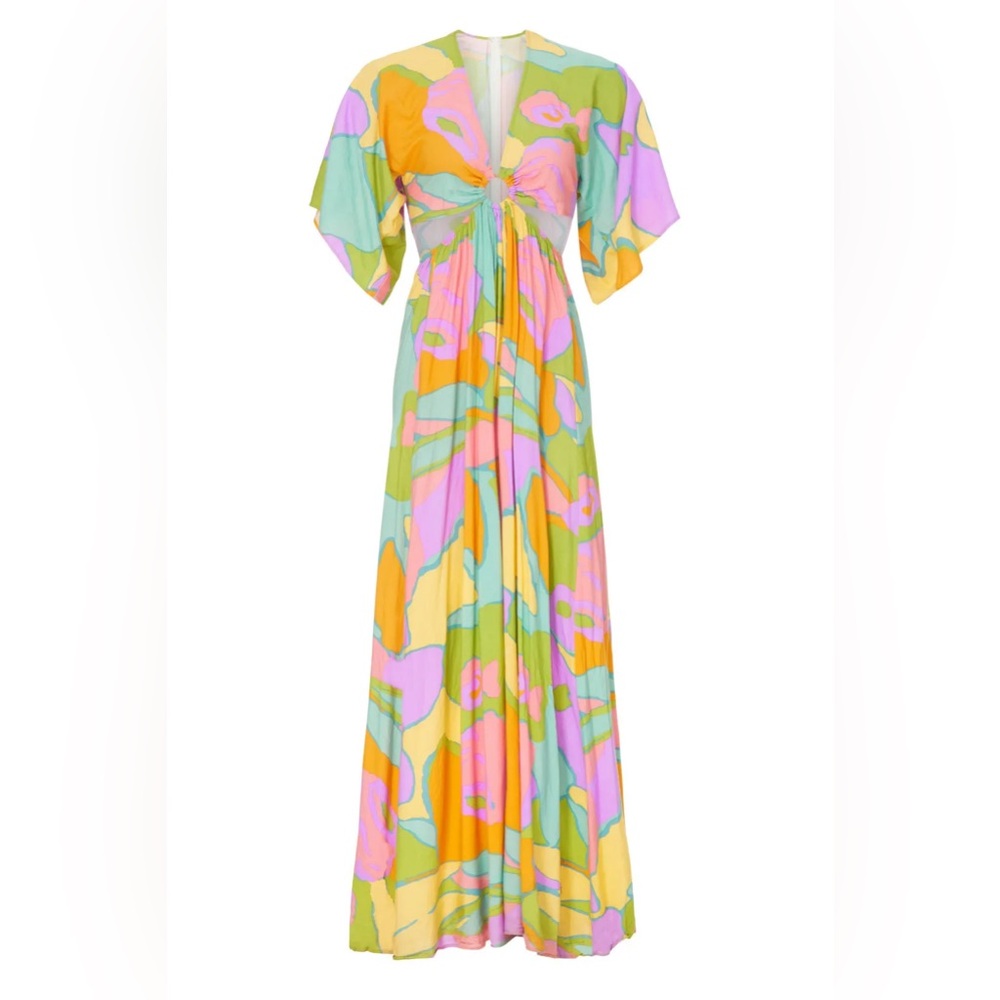 Colorful Maxi Cutout Dress - Picture 4 of 5